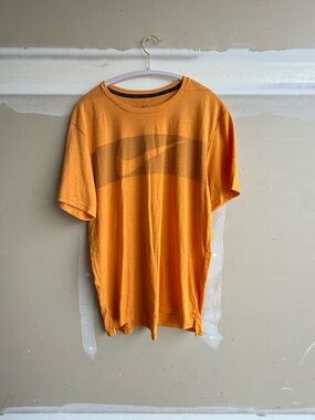 Nike Orange Short-Sleeve Logo Tee